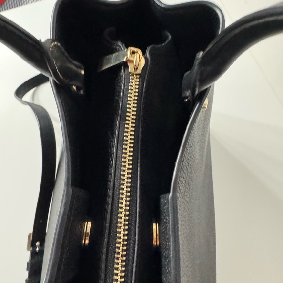 Michael Kors Black Pebbled Satchel with Gold Accents - Picture 6 of 7